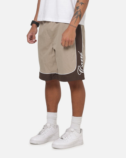Carre Script Boardshorts Brown