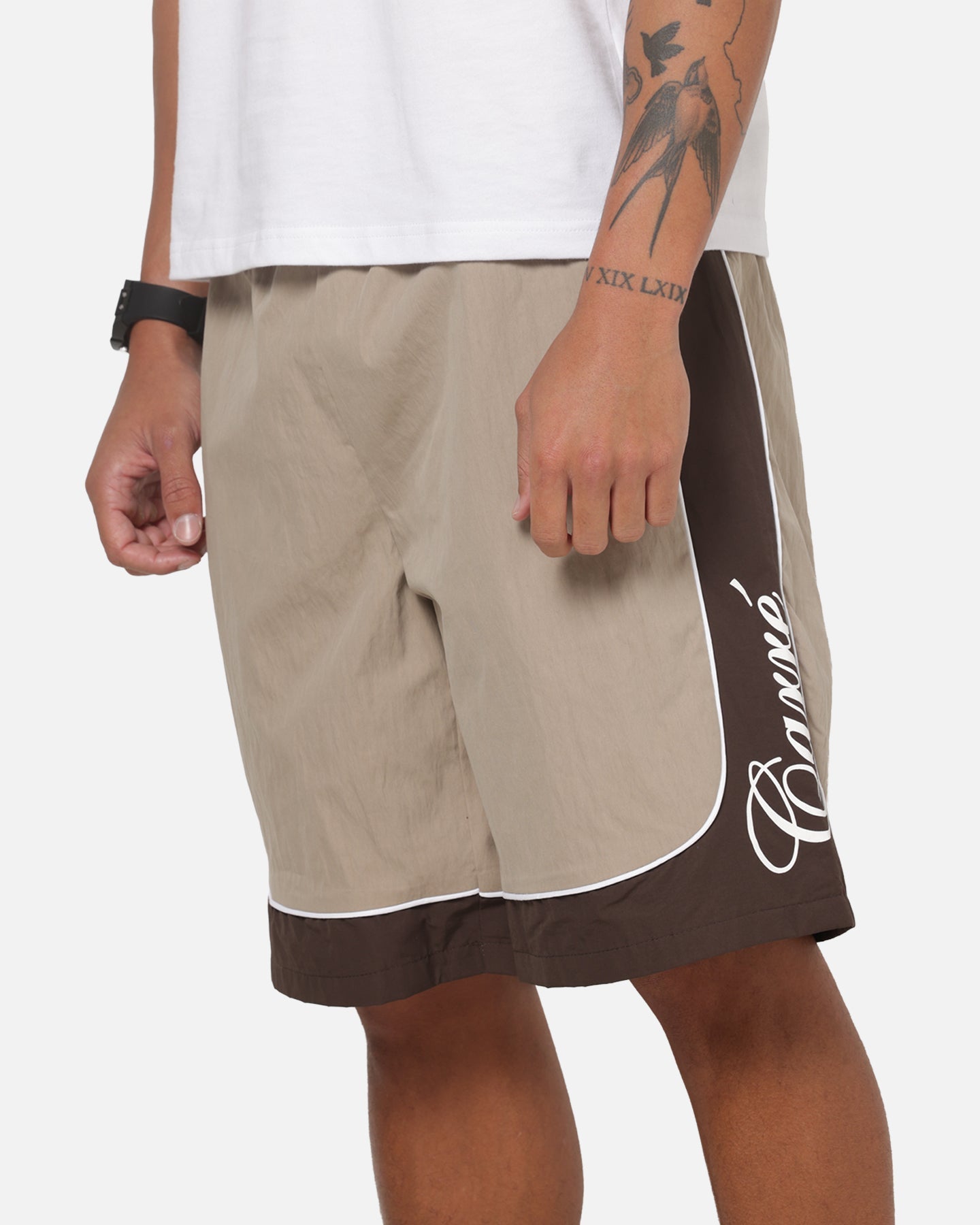 Carre Script Boardshorts Brown