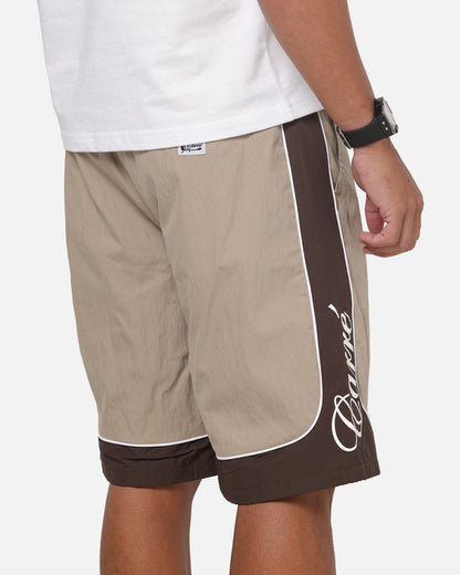 Carre Script Boardshorts Brown