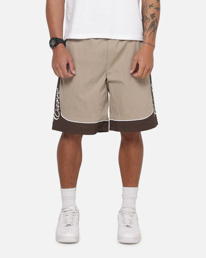 Carre Script Boardshorts Brown