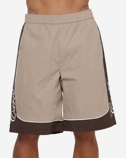 Carre Script Boardshorts Brown