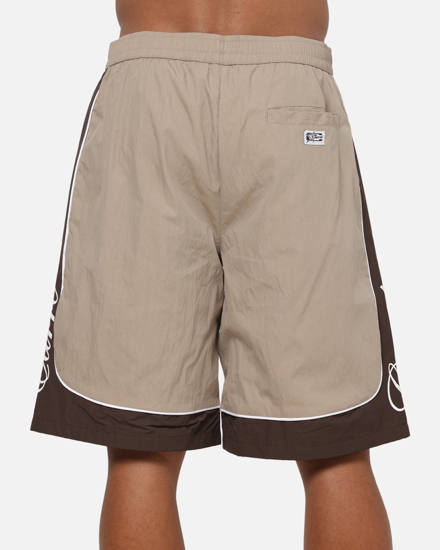 Carre Script Boardshorts Brown