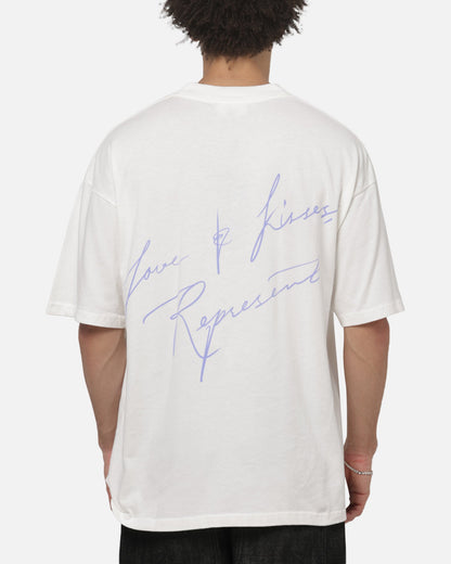 Represent Love And Kisses T-Shirt Flat White
