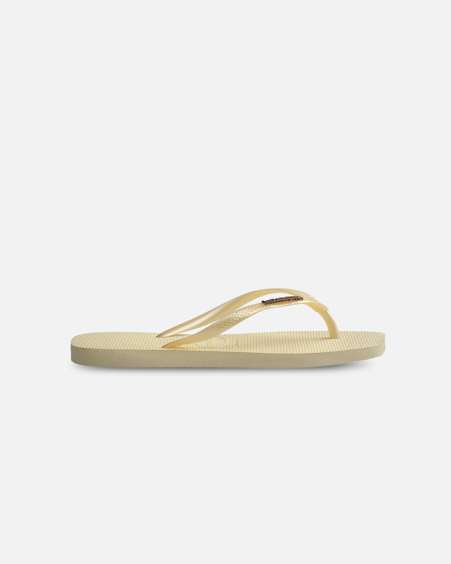 AVILA Havaianas Women's Square Toe Logo Metallic Thongs