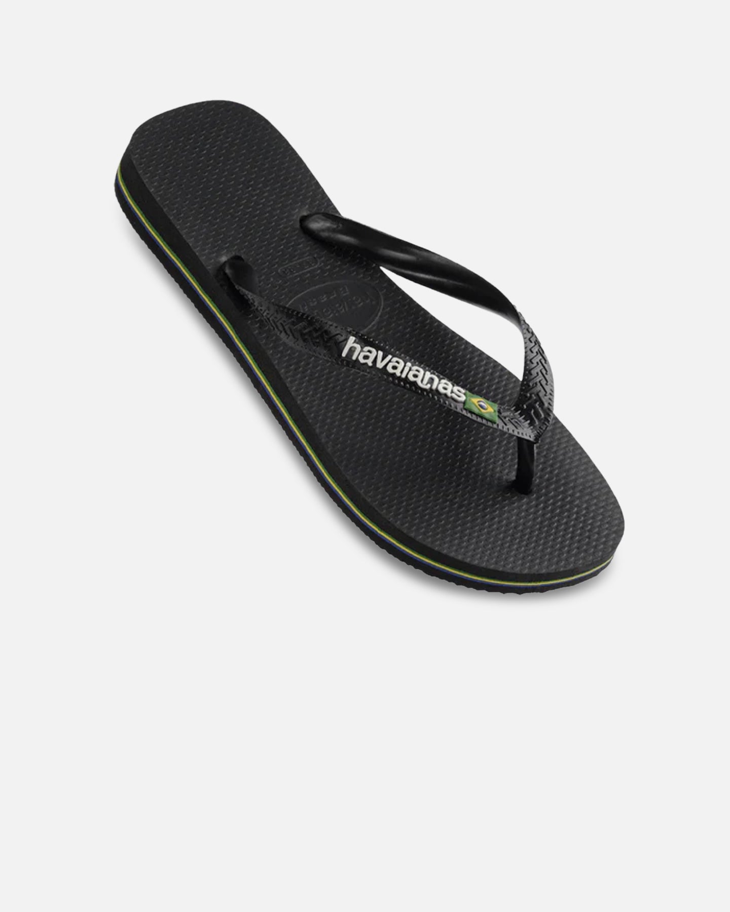 AVILA Havaianas Top Brazil Logo Thongs Black