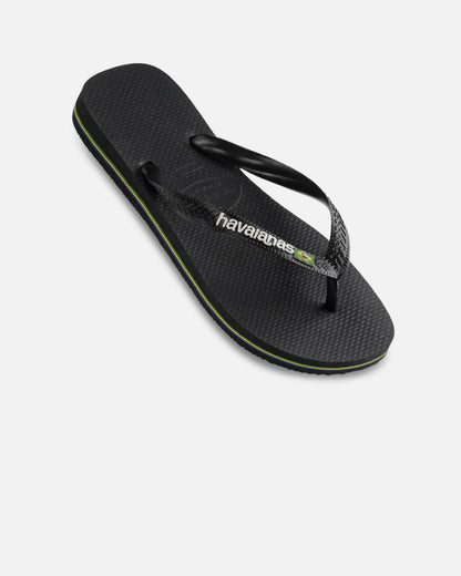 AVILA Havaianas Top Brazil Logo Thongs Black