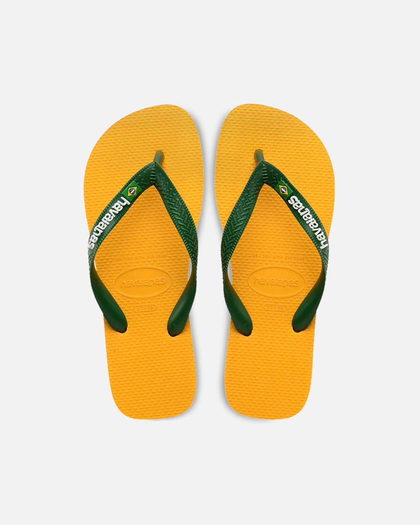 AVILA Havaianas Top Brazil Logo Thongs Yellow