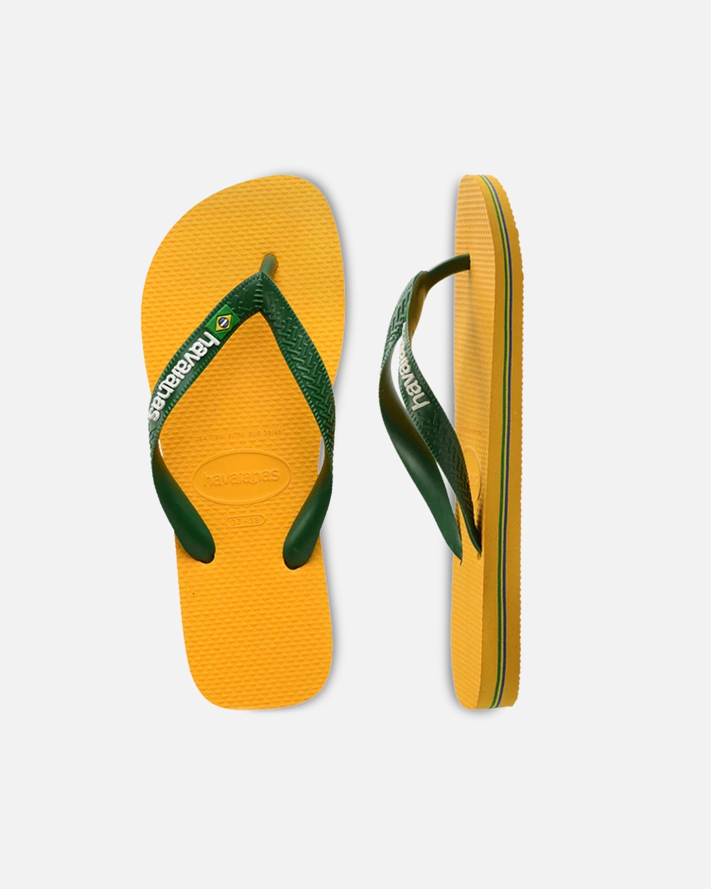 AVILA Havaianas Top Brazil Logo Thongs Yellow