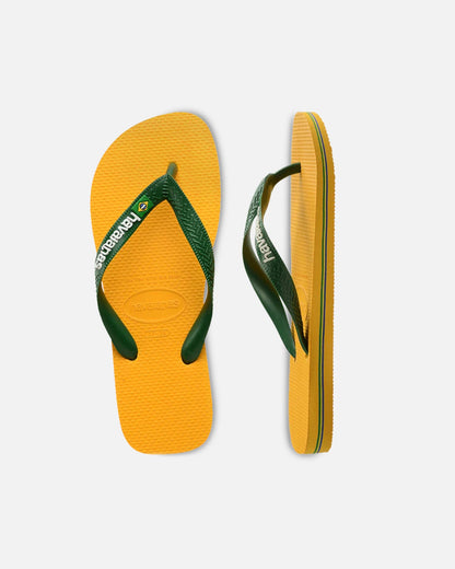AVILA Havaianas Top Brazil Logo Thongs Yellow