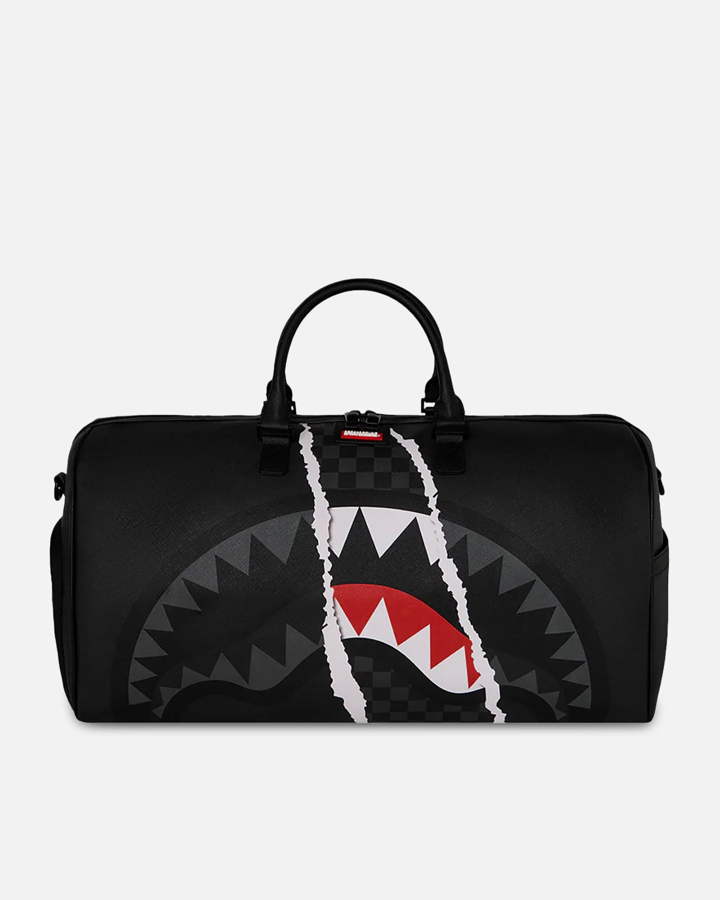 AVILA Sprayground Centre Rip Grey Check Mini Duffle Bag