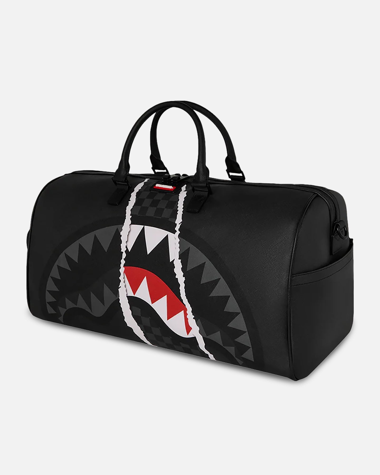AVILA Sprayground Centre Rip Grey Check Mini Duffle Bag
