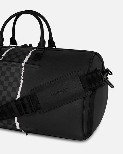 AVILA Sprayground Centre Rip Grey Check Mini Duffle Bag
