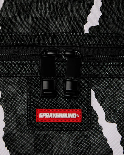 AVILA Sprayground Centre Rip Grey Check Mini Duffle Bag