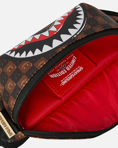 AVILA Sprayground Sharks In Paris Check Crossbody Bag Multi