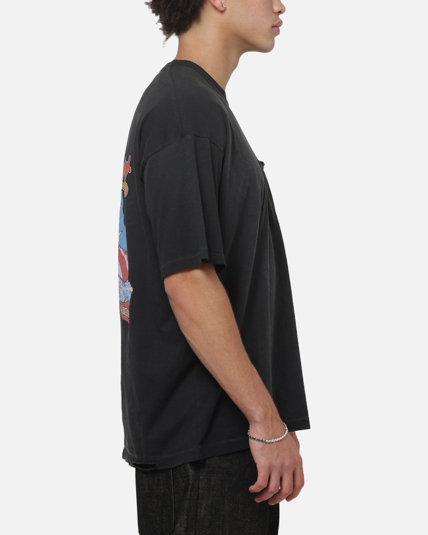 Represent Beach Boys Americas Band T-Shirt Stained Black
