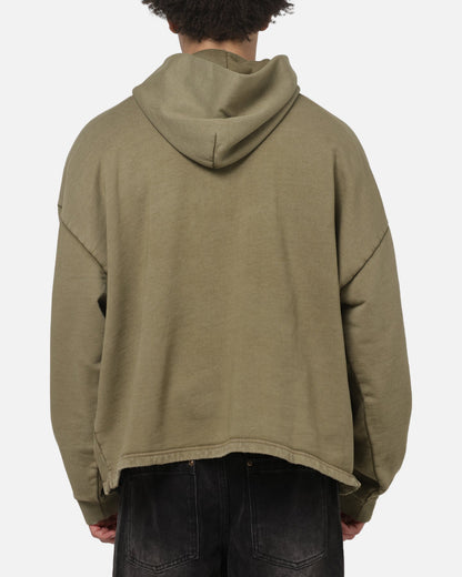 Represent Embellished Hoodie Vintage Khaki