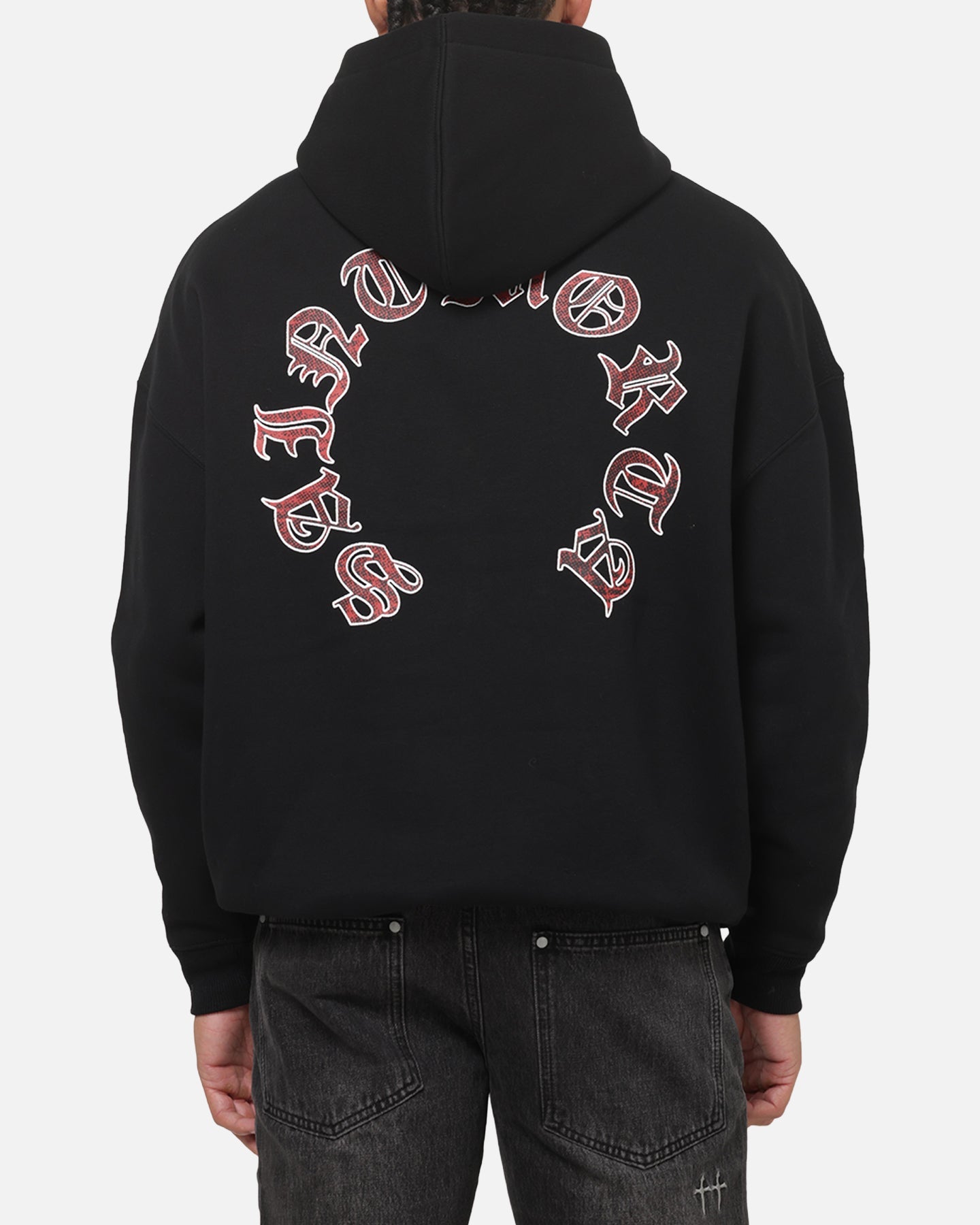 Saint Morta Worldwide Boxy Hoodie Black