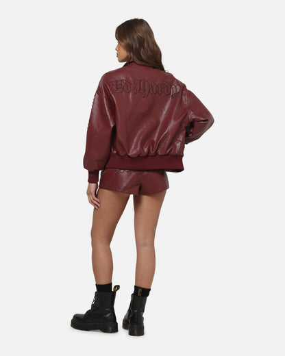 Ed Hardy Desert Bomber Jacket Red