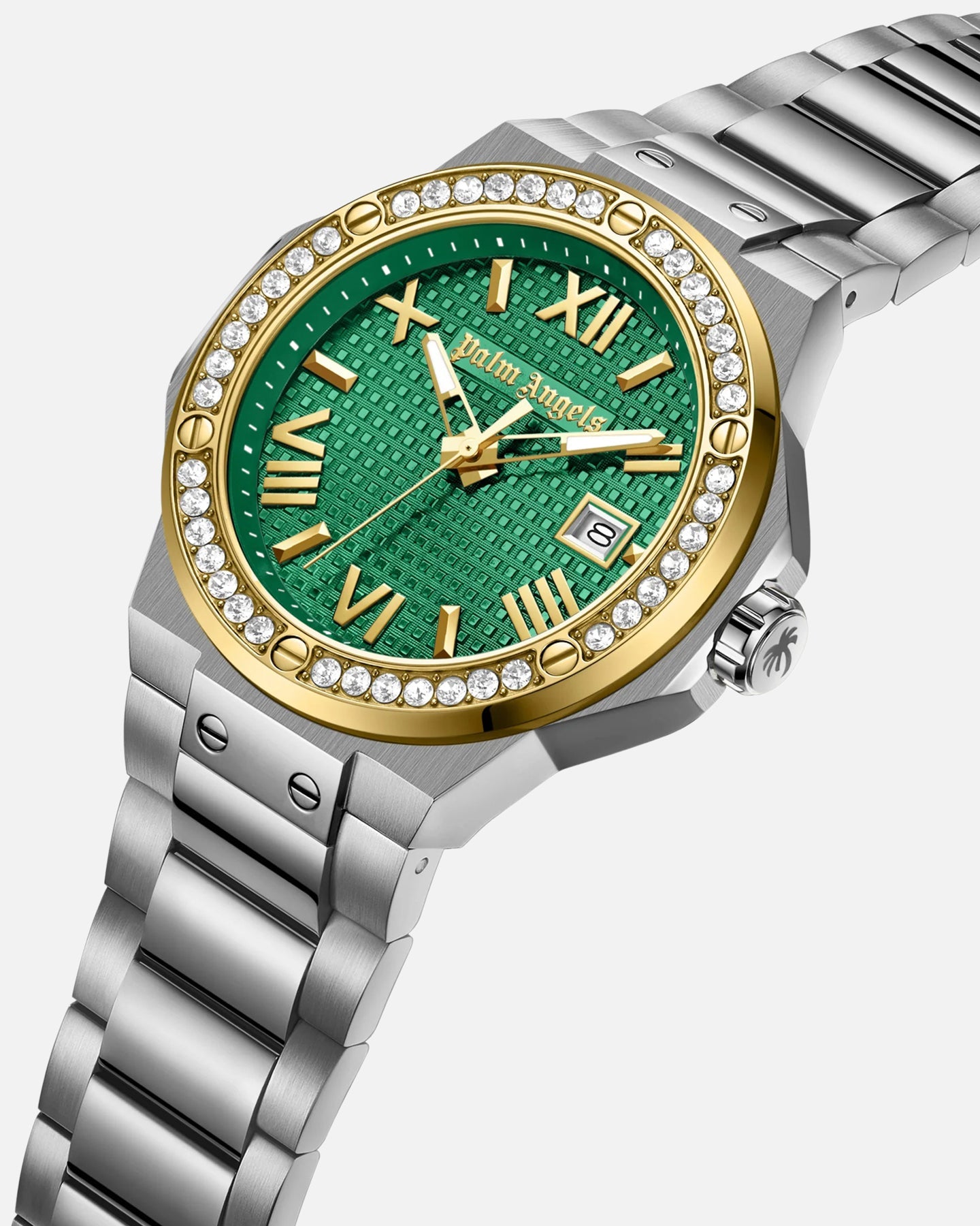 AVILA Palm Angeles Stratos Watch Silver/Gold/Green