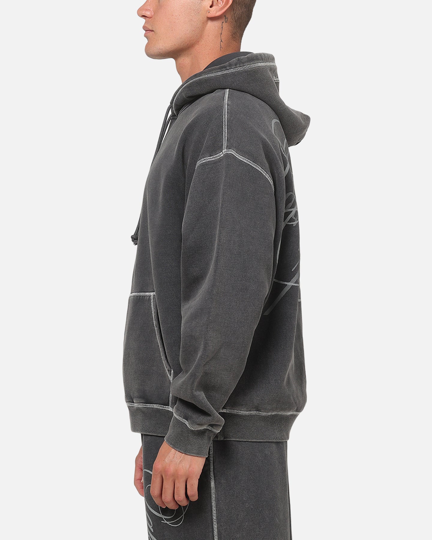 Mitchell & Ness Las Vegas Raiders Star Script Hoodie Washed Black