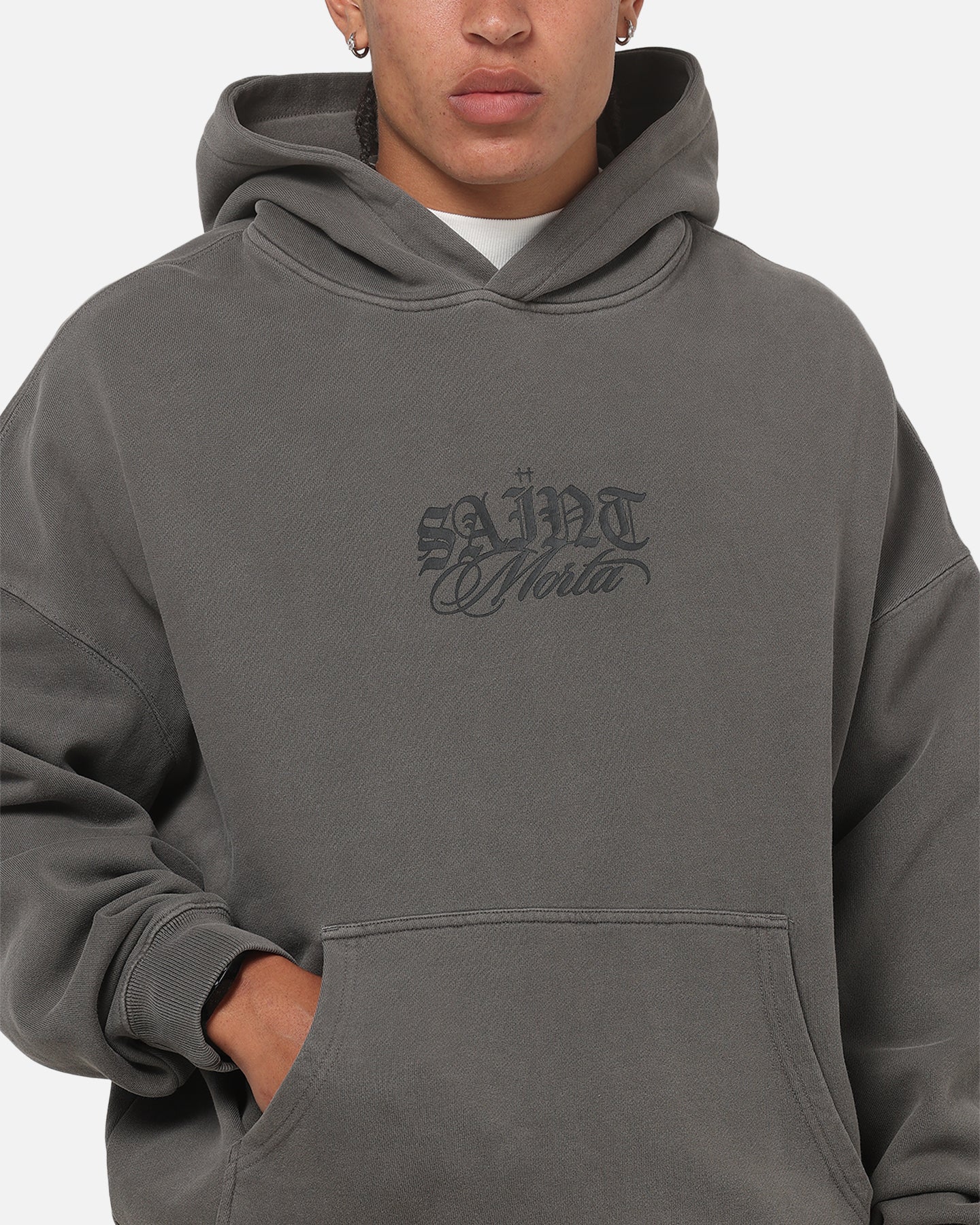 Saint Morta Serenity Hoodie Washed Charcoal