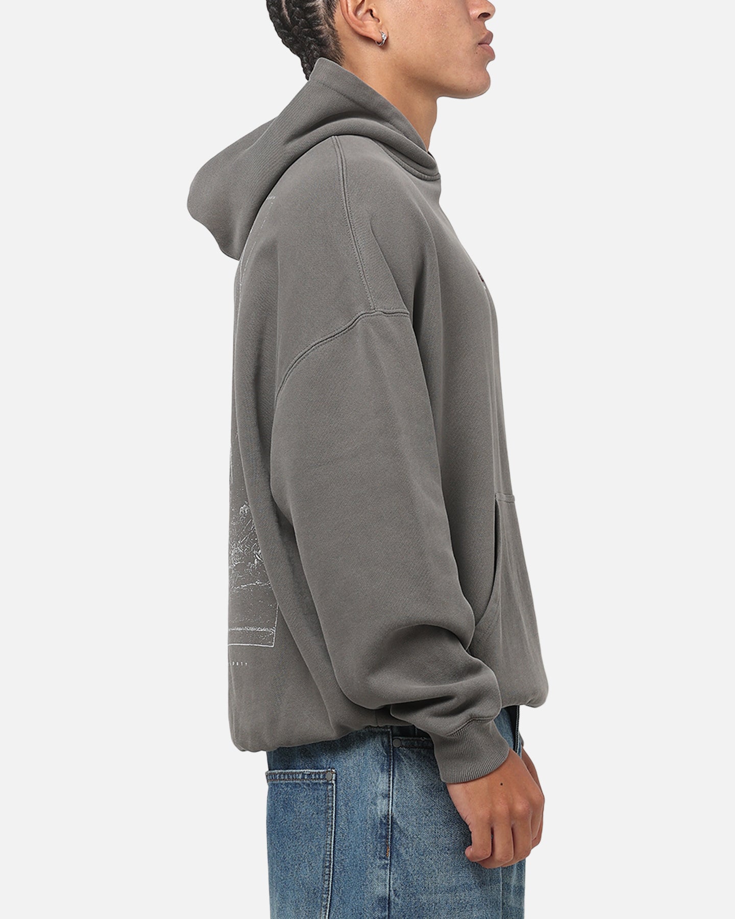 Saint Morta Divine Duty X Hoodie Washed Charcoal