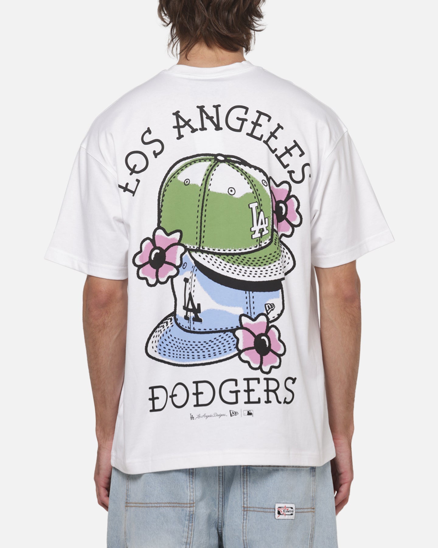 New Era Los Angeles Dodgers MLB Old School T-Shirt White