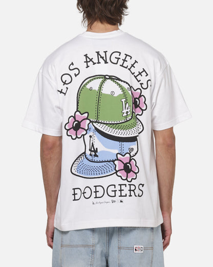 New Era Los Angeles Dodgers MLB Old School T-Shirt White