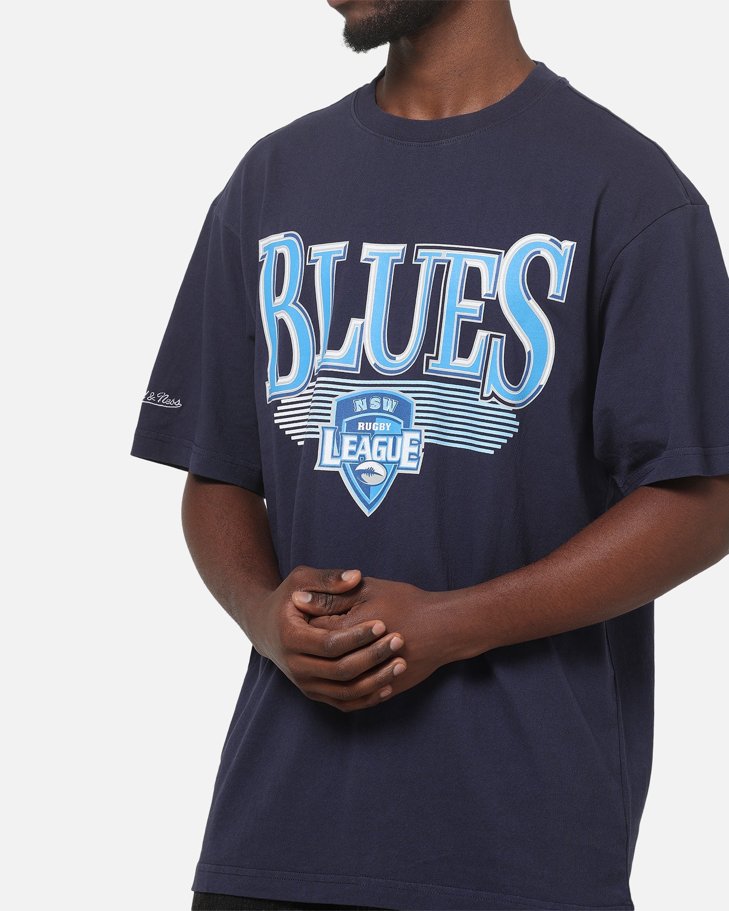 Mitchell & Ness New South Wales Blues We Bleed Blue T-Shirt Navy
