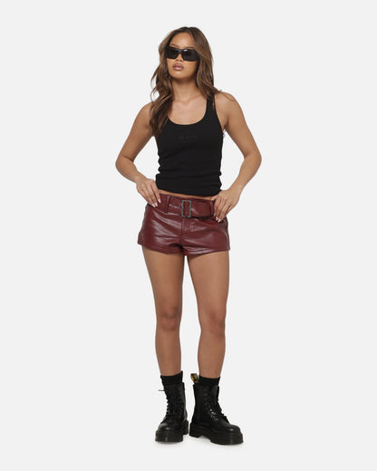 Ed Hardy Women's Desert Mini Shorts Red