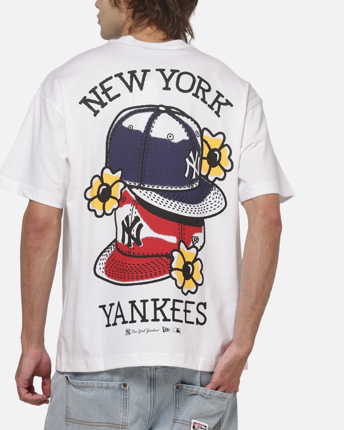 New Era New York Yankees MLB Old School T-Shirt White