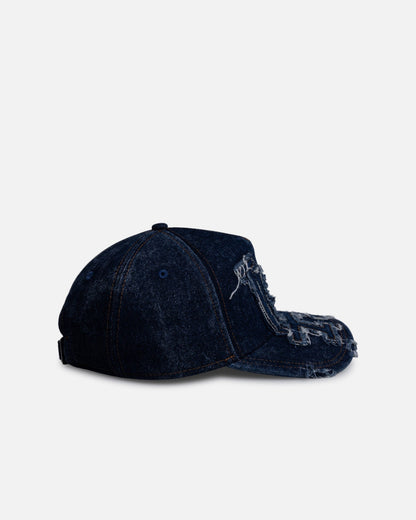 New Era Los Angeles Dodgers 'Denim Over' 9FORTY A-Frame Strapback Dark Denim