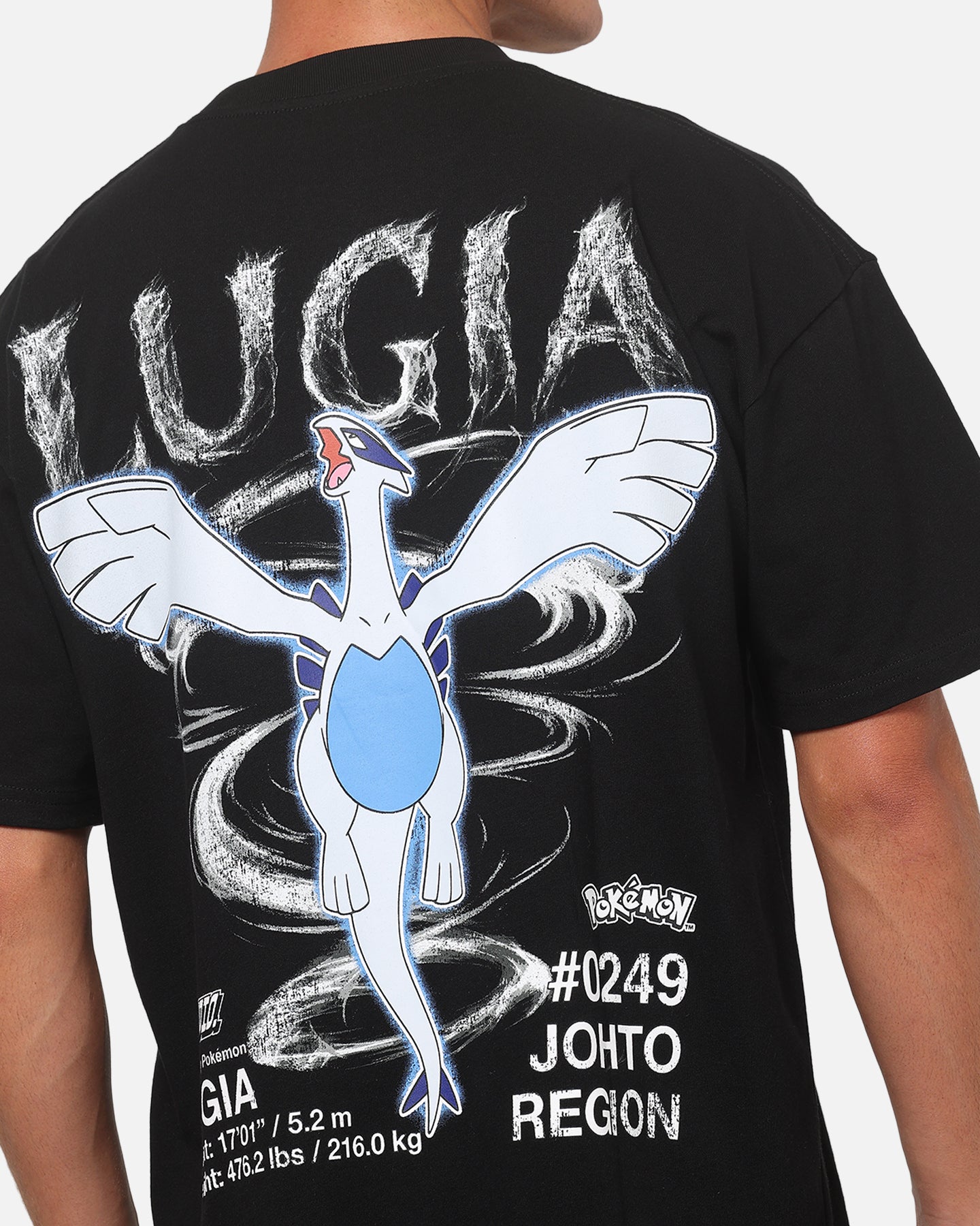 The Pokémon Collection By 73Studio Lugia Legendary T-Shirt Black