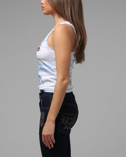 Loiter Women's Shibuya Tank Blue Plaid