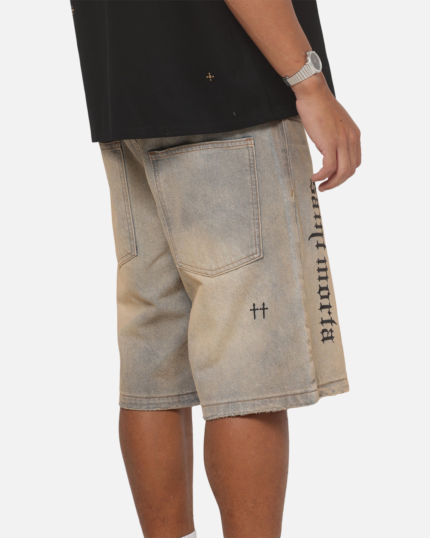 Saint Morta Amplus Sacrament Jorts Dirty Vintage Blue