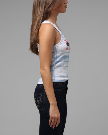 Loiter Women's Shibuya Tank Blue Plaid