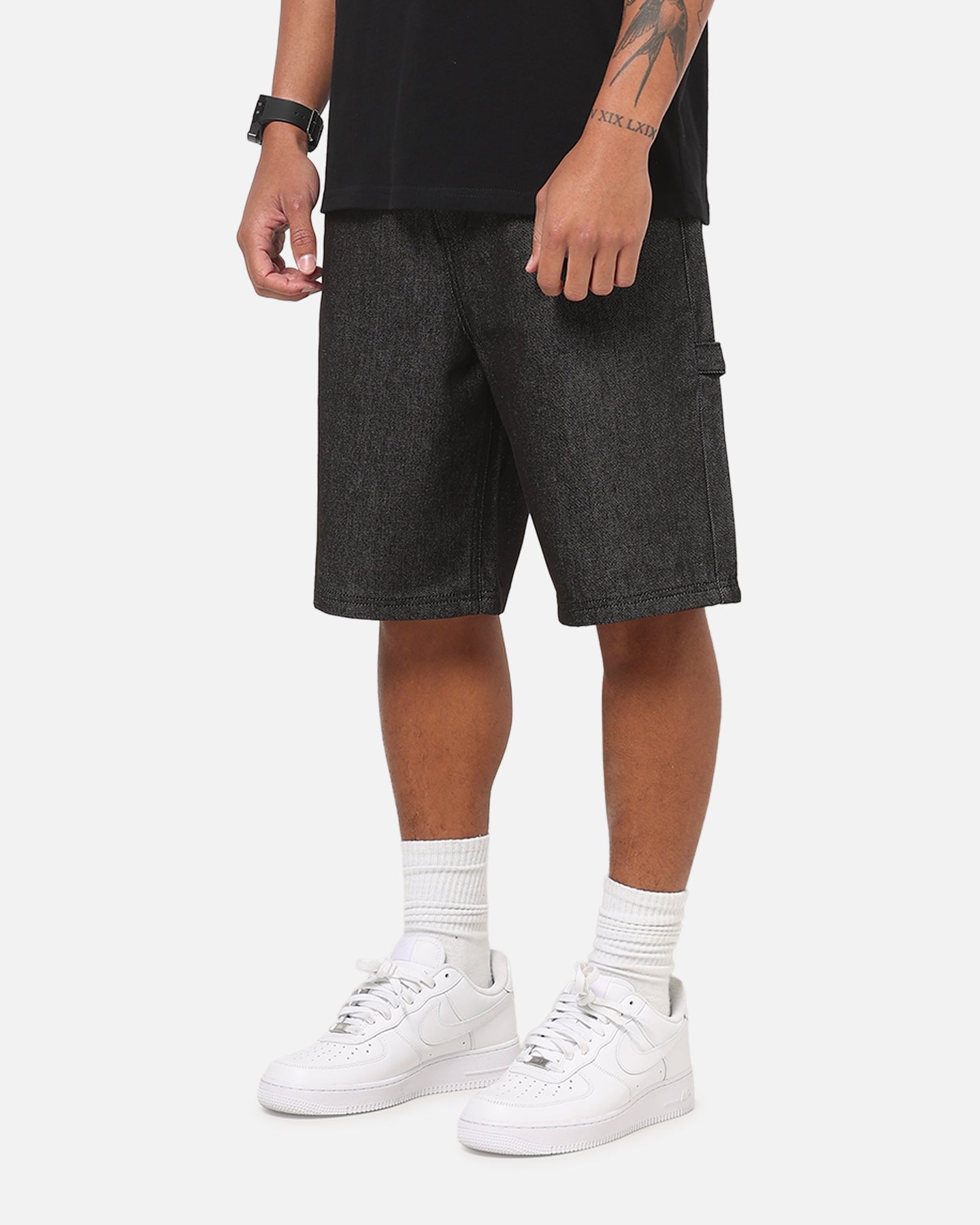 Carre Carpenter Jorts Raw Black