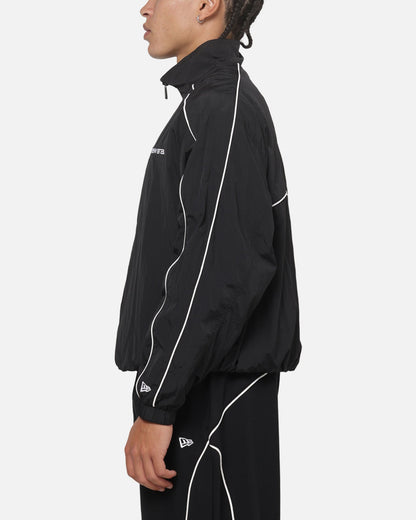 New Era Double Zip Track Jacket Black