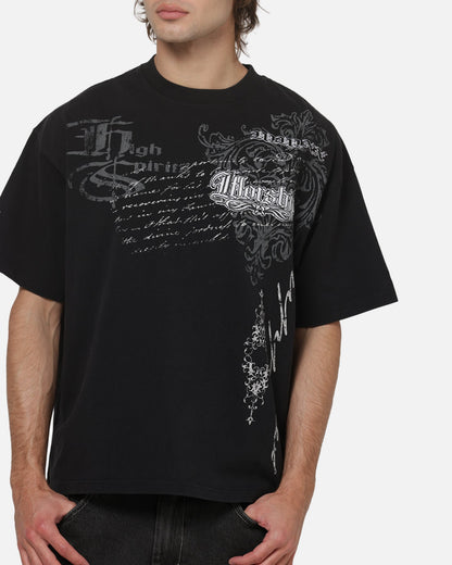 Worship Catharsis Box Crop T-Shirt Washed Black