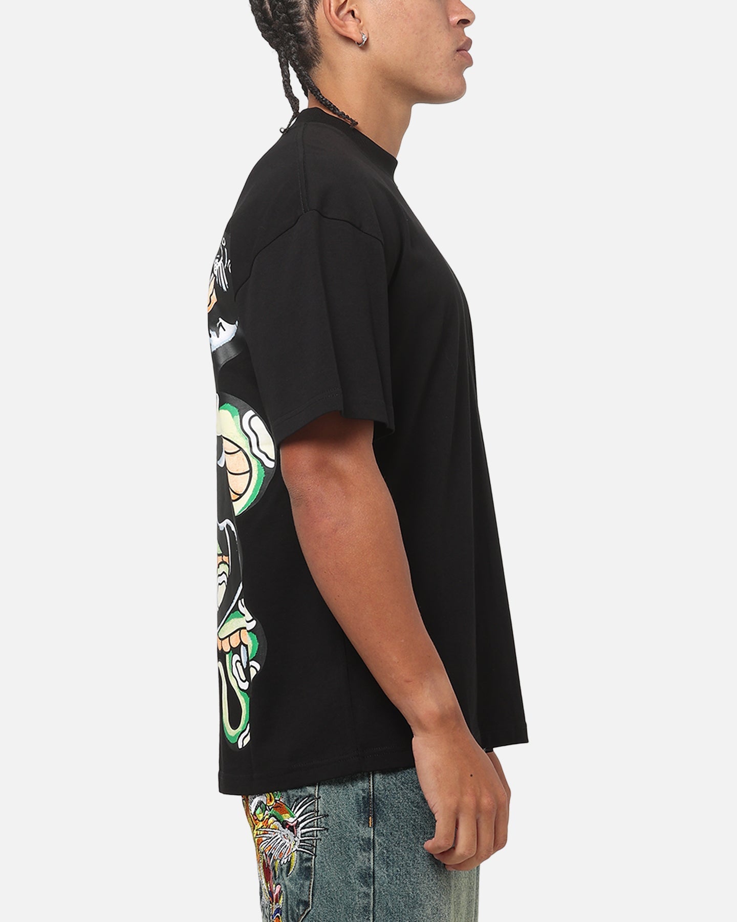 Ed Hardy Panther T-Shirt Black