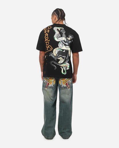 Ed Hardy Panther T-Shirt Black