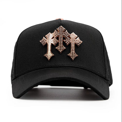 3-CROSSES BASEBALL CAP