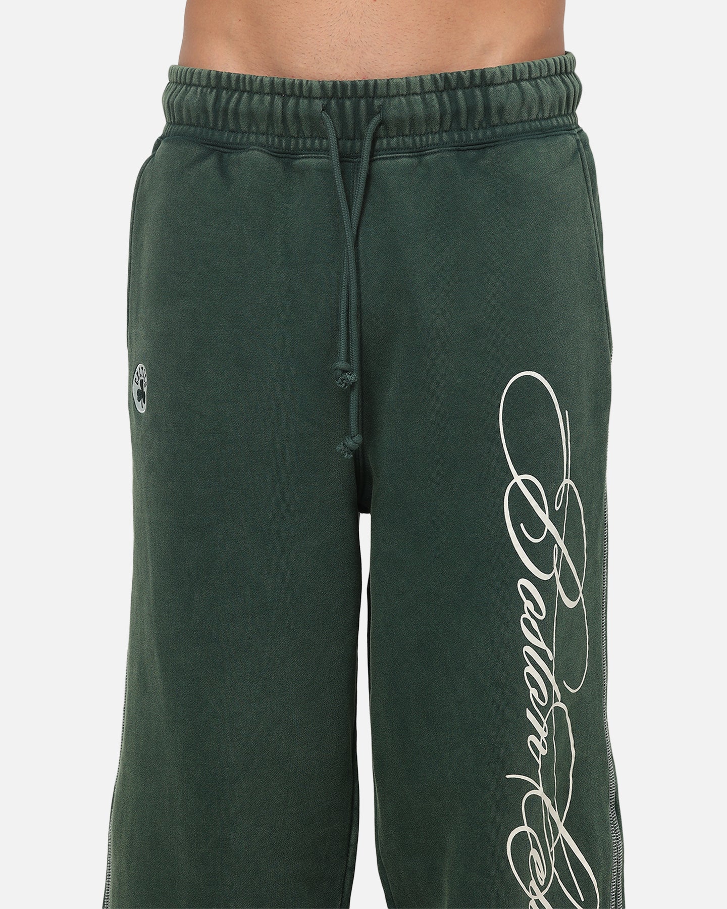 Mitchell & Ness Boston Celtics Star Script Relaxed Track Pants Pine Green