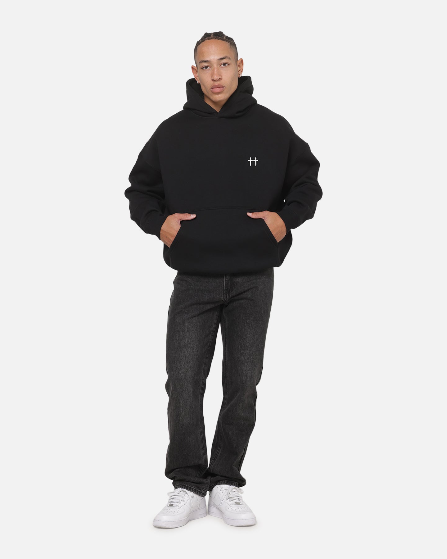 Saint Morta LA Flame Hoodie Black