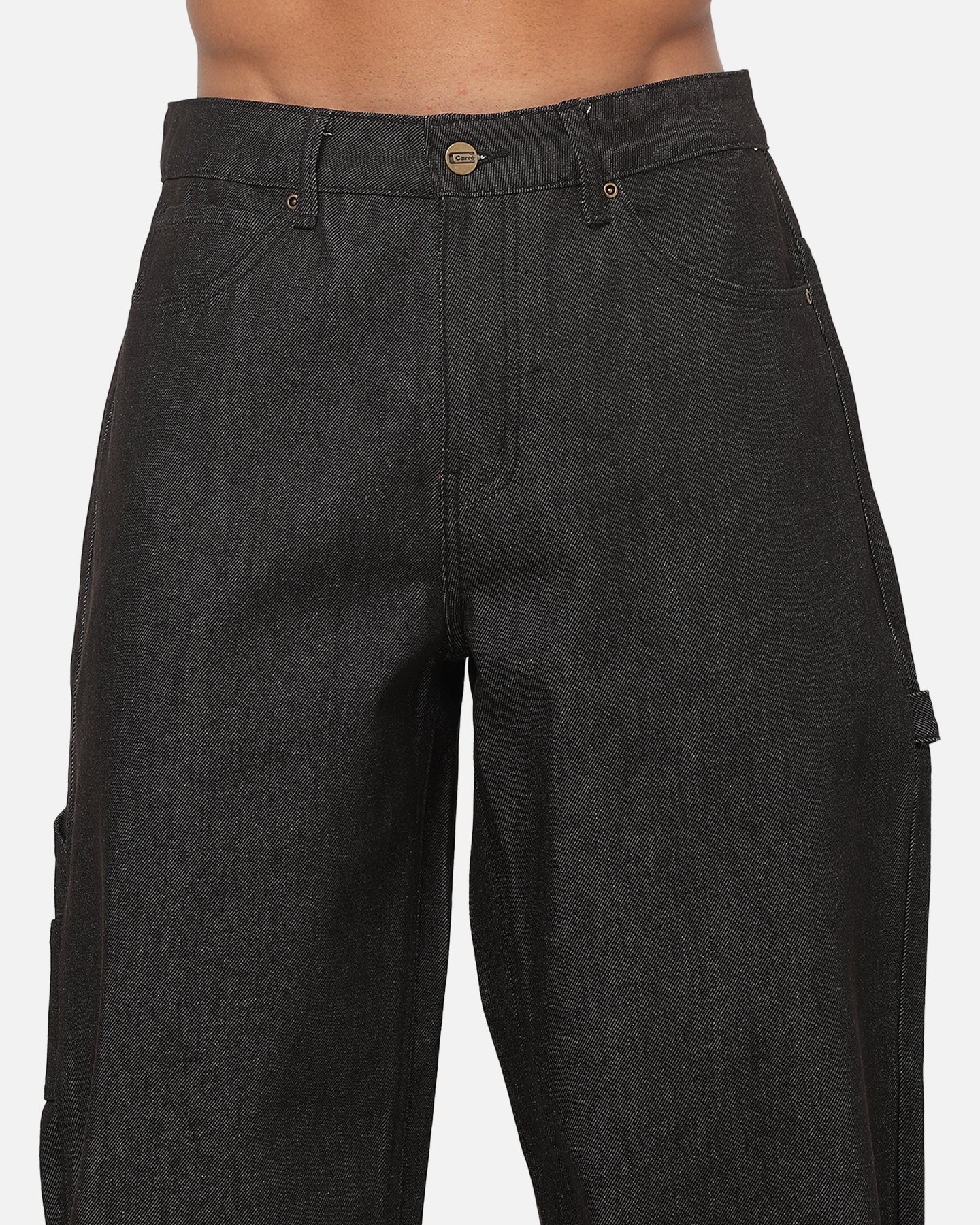 Carre Baggy Carpenter Jeans Raw Black