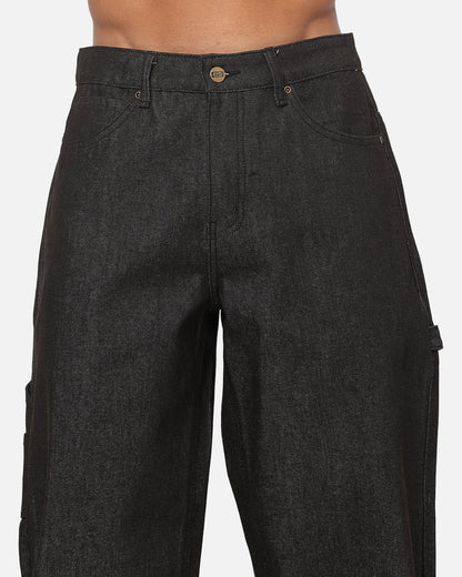 Carre Baggy Carpenter Jeans Raw Black