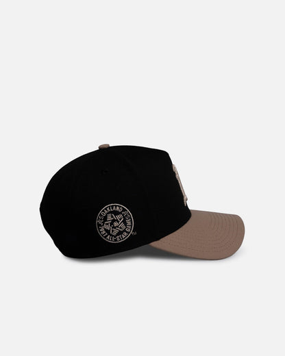 New Era Oakland Athletics 'Black Camel' 9FORTY A-Frame Snapback Black/Camel