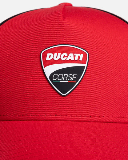 New Era Ducati Corse 9FORTY E-Frame Trucker Snapback Red
