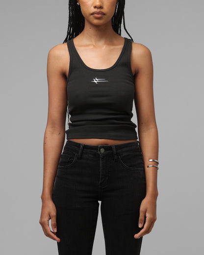 Loiter Women's Hybrid Scoop Neck Tank Charcoal