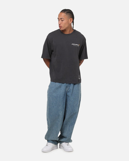 Mitchell & Ness McLaren Apex Crop T-Shirt Slate